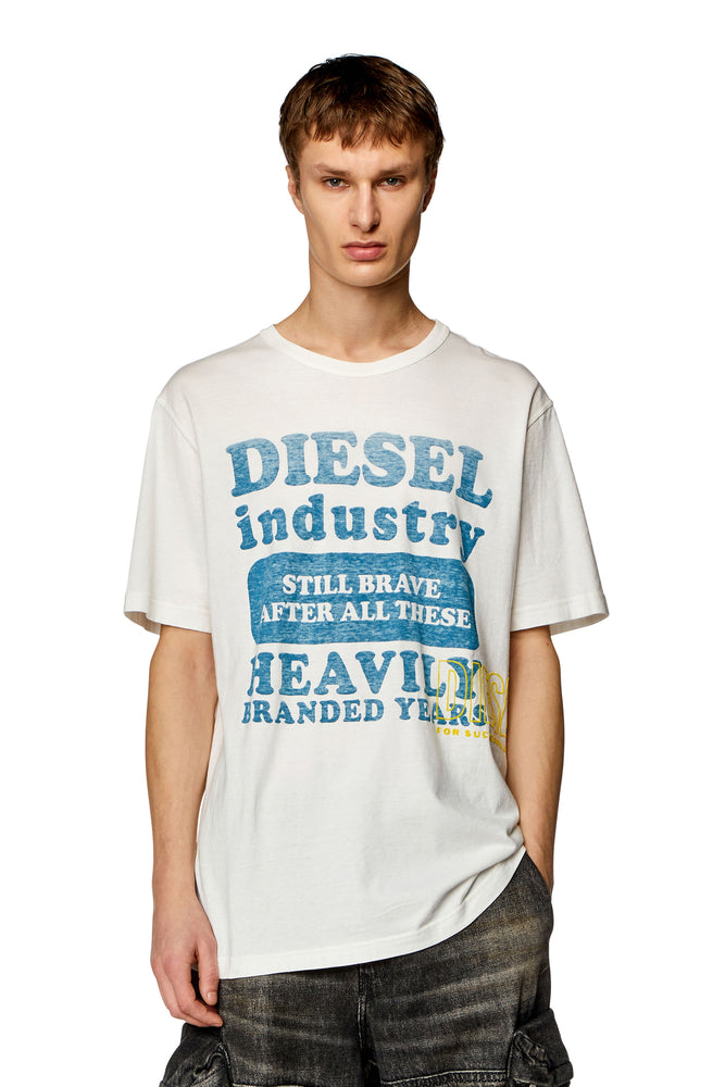 T-shirt with inside-out logo print-- Hooded Caped Shawl Collar