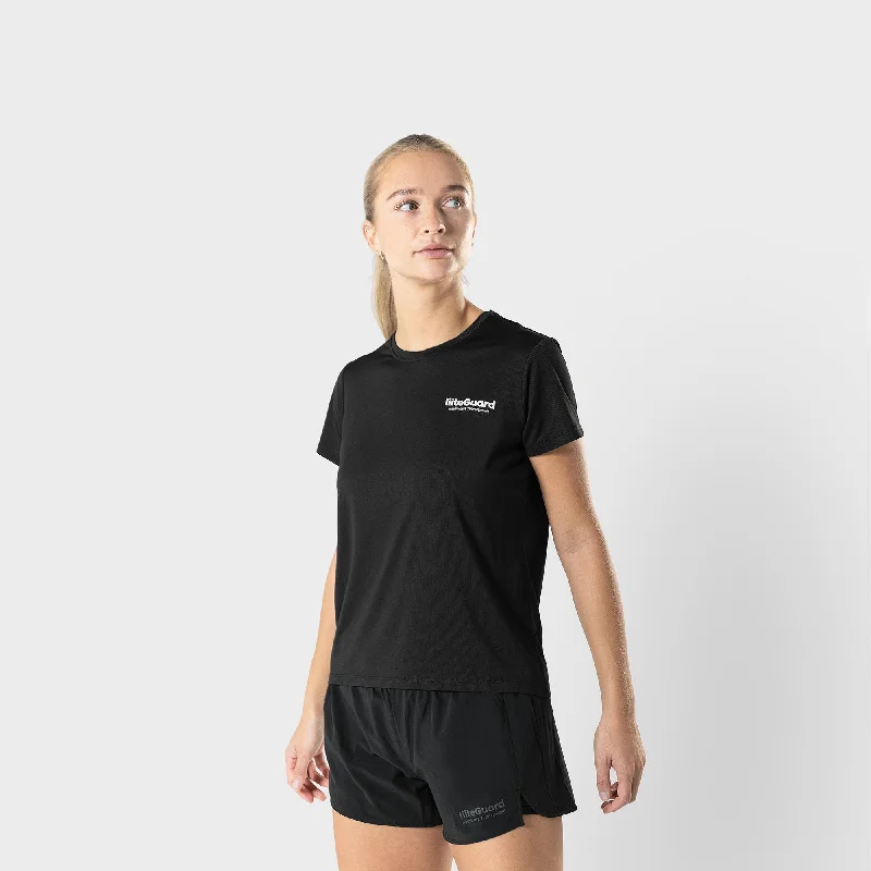 GROUND-TECH T-SHIRT (WOMEN) - BLACK-- Oversized T-Shirt Spandex breathable