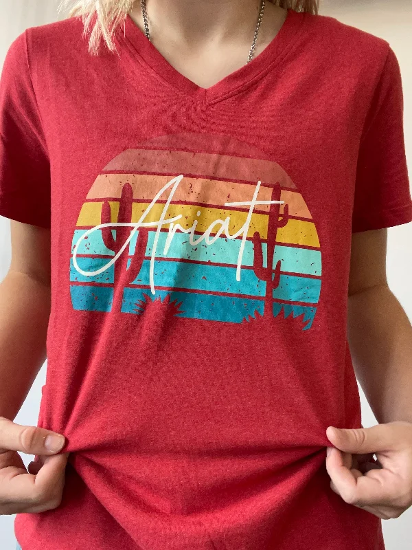 Real horizon tee shirt-- Houndstooth Herringbone Solid