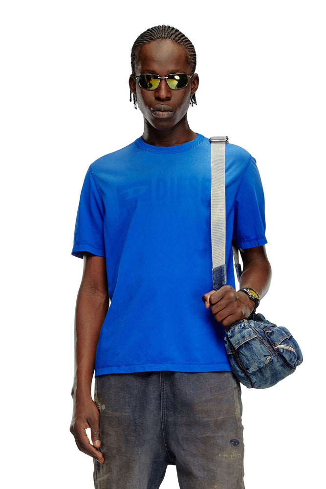 T-shirt with sun-faded treatment-- Solid Color Striped Floral