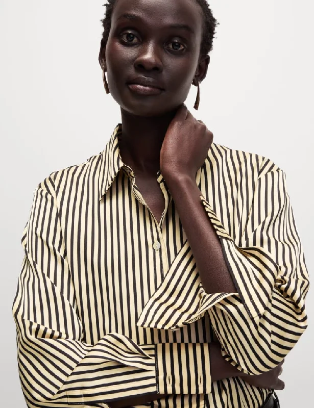 Satin Collared Shirt-- Cashmere Blend Cotton Blend Poly Blend