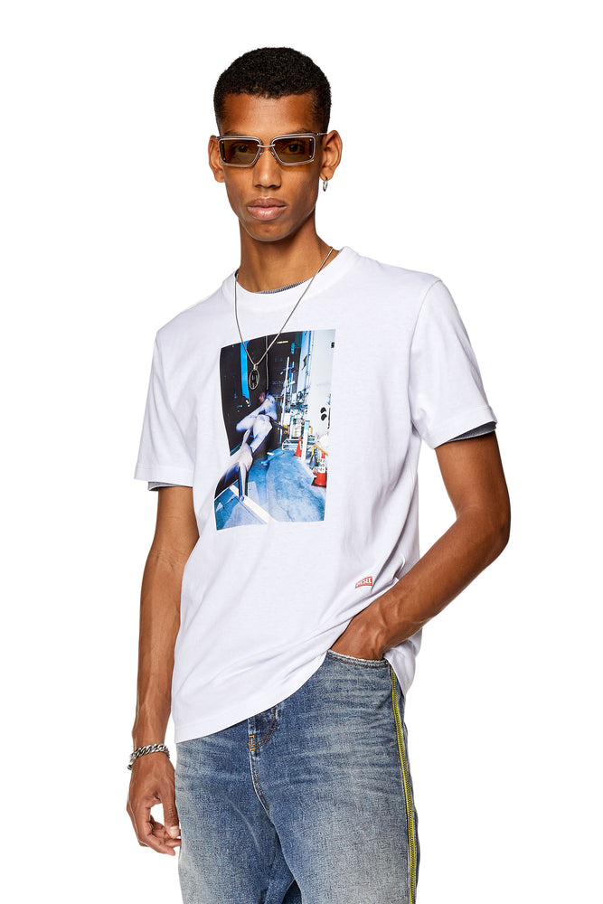 T-shirt with front photo print-- Fitted T-Shirt Seamless Stretchy