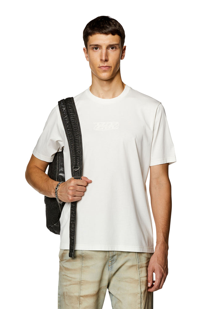 Logo-print T-shirt in mercerised cotton-- Layered Multi-layer Single Layer