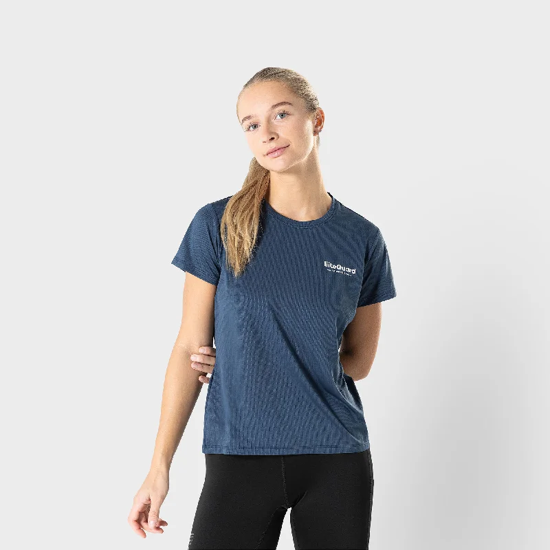 GROUND-TECH T-SHIRT (WOMEN) - Dark Navy Blue-- Modern Contemporary Chic