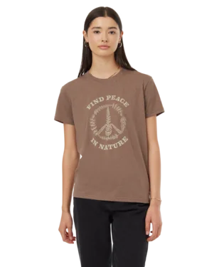 TenTree Find Peace T-Shirt-- Zippered Front Buttoned Front Snap Front