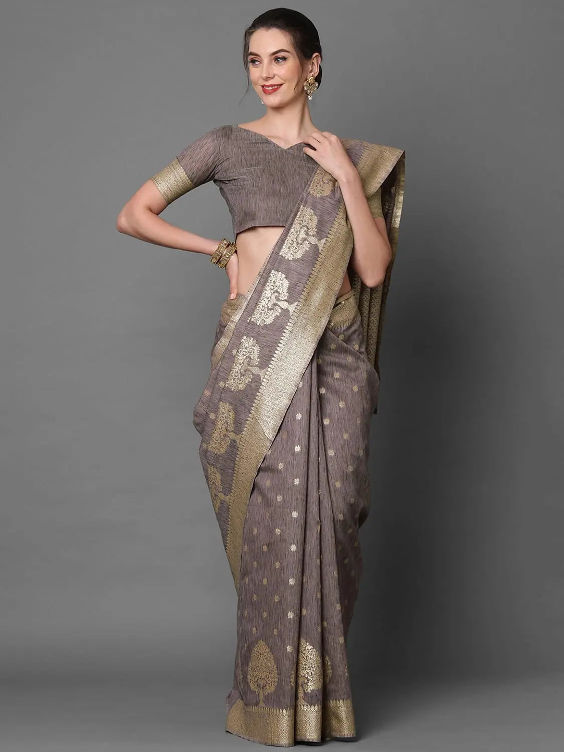 Elegant Sareemall Mauve Festive Silk Blend Woven Design Saree With Unstitched Blouse Lightweight Tunic Blouse Elegant Sareemall Mauve Festive Silk Blend Woven Design Saree With Unstitched Blouse Lightweight Tunic Blouse