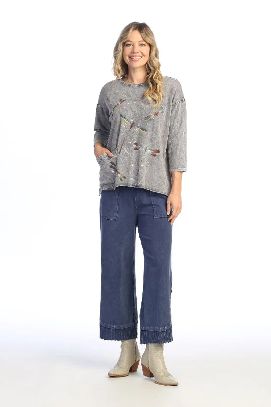 "Jess & Jane" Women's Fairy Duet T-Shirt -  Grey-- Machine Wash Dry Clean Hand Wash