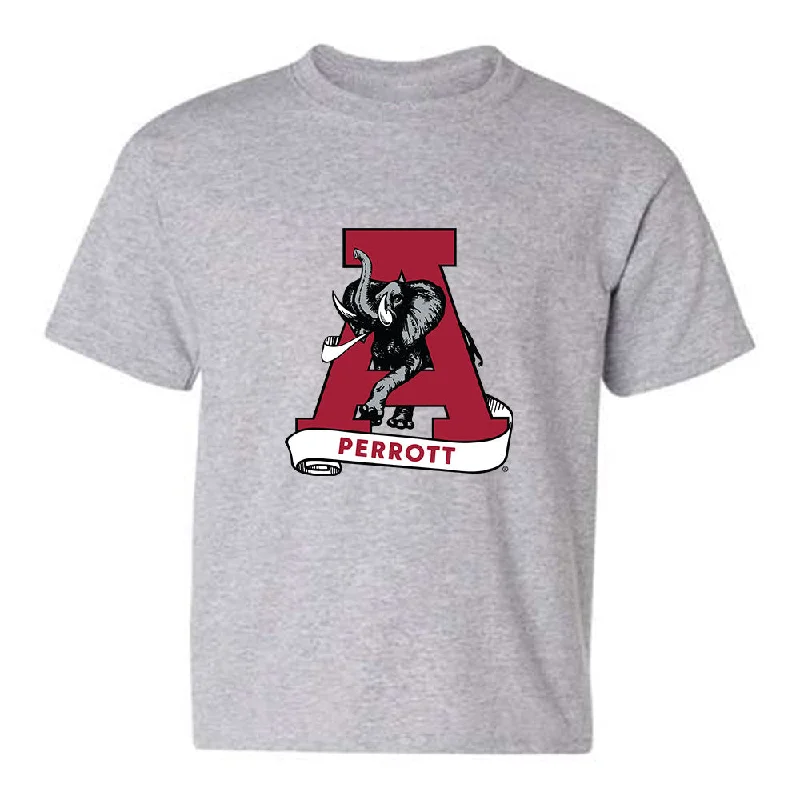Alabama - NCAA Women's Rowing : Ashley Perrott - Youth T-Shirt-- Chenille Blend Fleece Blend Nylon Blend Alabama - NCAA Women's Rowing : Ashley Perrott - Youth T-Shirt-- Chenille Blend Fleece Blend Nylon Blend