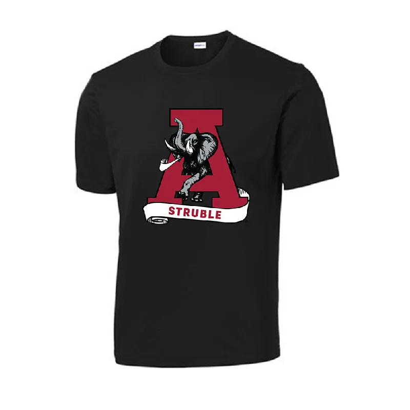 Alabama - NCAA Women's Rowing : Elizabeth Struble - Activewear T-Shirt-- Mesh Blend Leather Blend Suede Blend Alabama - NCAA Women's Rowing : Elizabeth Struble - Activewear T-Shirt-- Mesh Blend Leather Blend Suede Blend