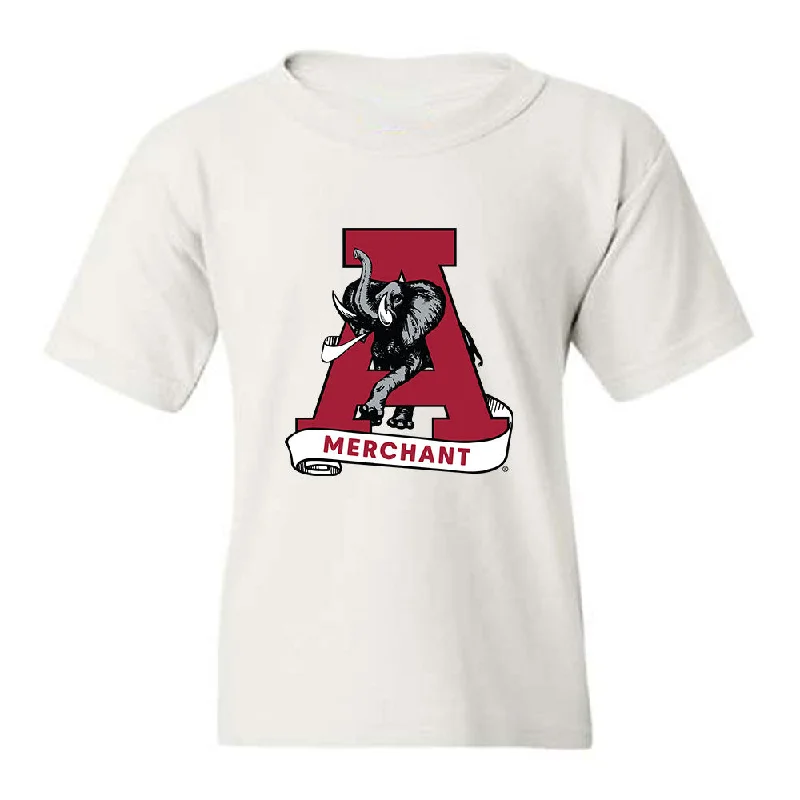 Alabama - NCAA Women's Rowing : Lilyanna Merchant - Youth T-Shirt-- Striped Floral Plaid Alabama - NCAA Women's Rowing : Lilyanna Merchant - Youth T-Shirt-- Striped Floral Plaid