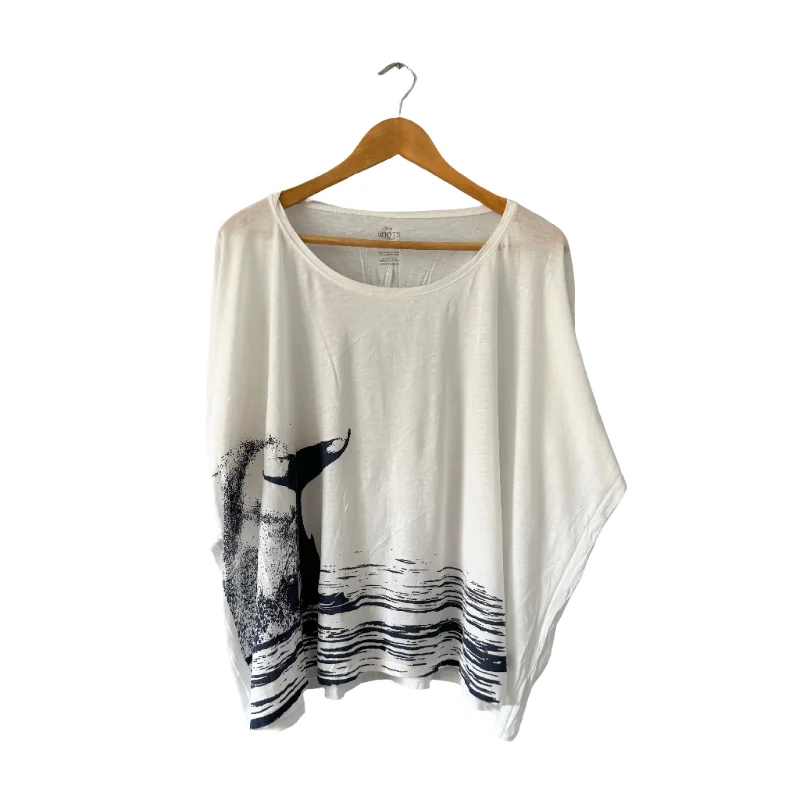 Roots / Pima cotton 100% T-shirt - Whale / Women M-- Rayon Velvet Corduroy