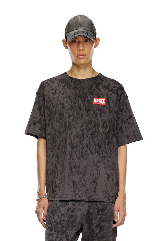 Treated T-shirt with raindrop effect-- Terry Blend Velvet Blend Canvas Blend