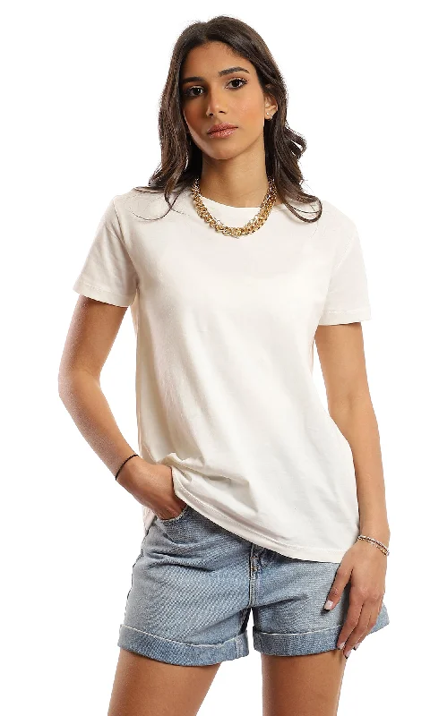 97256 Basic Solid Standard Fit Cotton T-Shirt - Off White-- Knit Fabric Woven Fabric Fleece Fabric 97256 Basic Solid Standard Fit Cotton T-Shirt - Off White-- Knit Fabric Woven Fabric Fleece Fabric