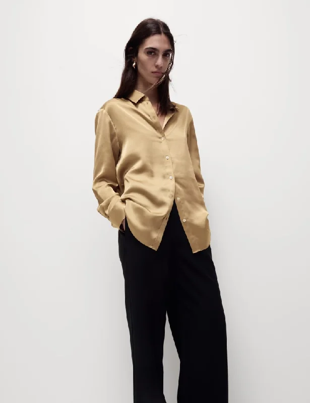 Satin Shirt-- Lace Blend Ribbed Blend Corduroy Blend