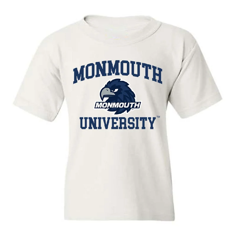 Monmouth - NCAA Women's Rowing : Nadia Nole - Classic Fashion Shersey Youth T-Shirt-- Denim Fabric Leather Fabric Suede Fabric Monmouth - NCAA Women's Rowing : Nadia Nole - Classic Fashion Shersey Youth T-Shirt-- Denim Fabric Leather Fabric Suede Fabric