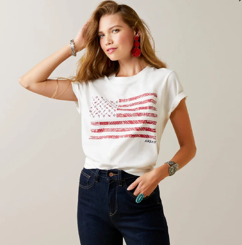 Ariat Small Town T-Shirt-- Collared Crew Neck Turtle Neck
