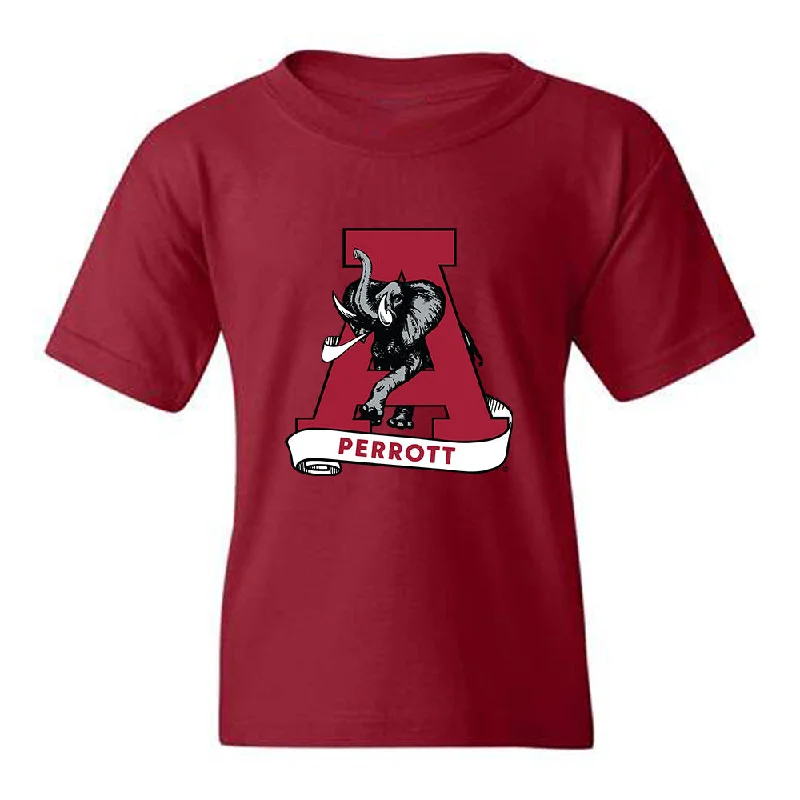 Alabama - NCAA Women's Rowing : Paige Perrott - Youth T-Shirt-- Solid Color Striped Floral Alabama - NCAA Women's Rowing : Paige Perrott - Youth T-Shirt-- Solid Color Striped Floral