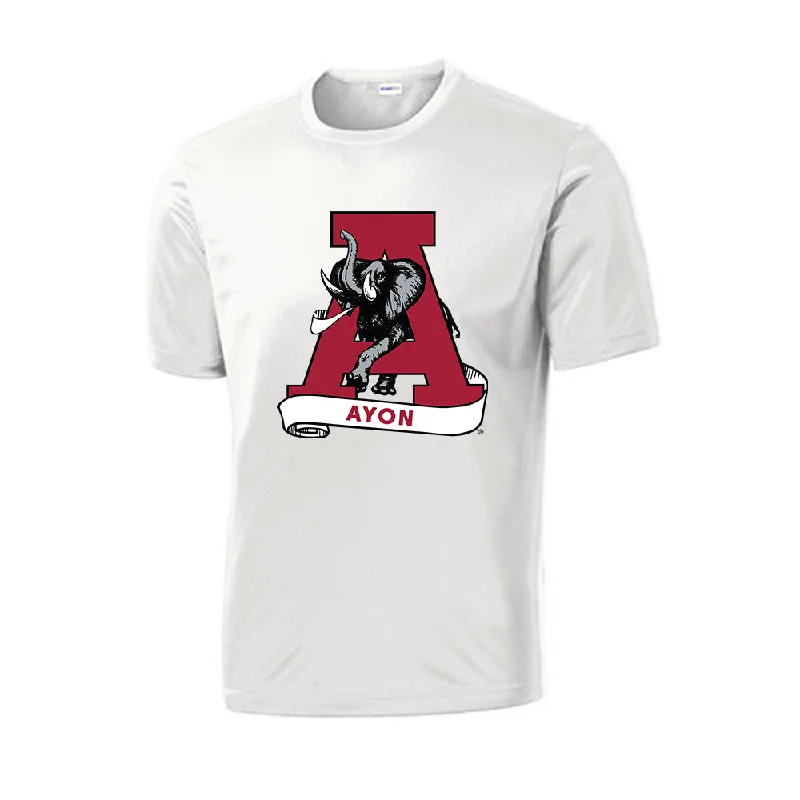Alabama - NCAA Women's Rowing : Mackenzie Ayon - Activewear T-Shirt-- Nylon Fabric Polyester Fabric Spandex Fabric Alabama - NCAA Women's Rowing : Mackenzie Ayon - Activewear T-Shirt-- Nylon Fabric Polyester Fabric Spandex Fabric