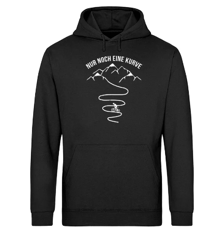 Nur noch eine Kurve und Radfahrer - Unisex Organic Hoodie Hoodie with Rolled Sleeves Casual Relaxed Nur noch eine Kurve und Radfahrer - Unisex Organic Hoodie Hoodie with Rolled Sleeves Casual Relaxed