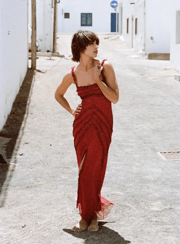ARABELLA RUFFLED DRESS Tunics Silk luxurious