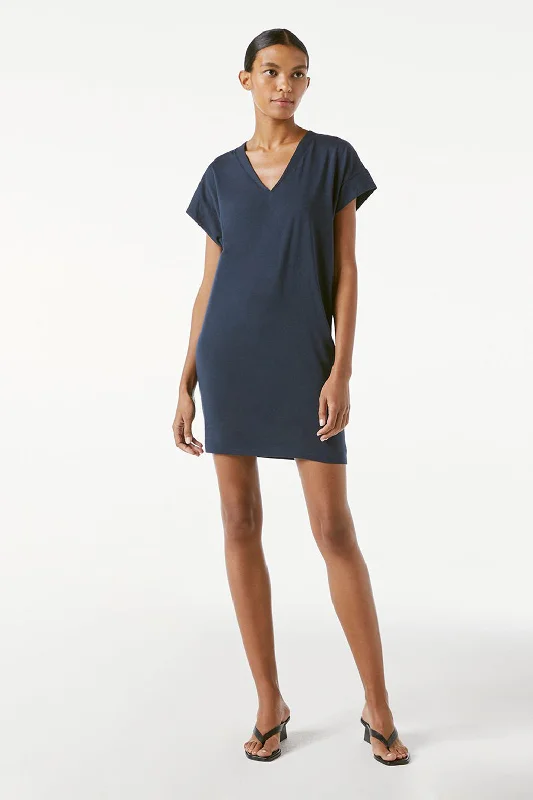 FRAME - Le V Mini Dress Casual High-Waist Mini Dress
