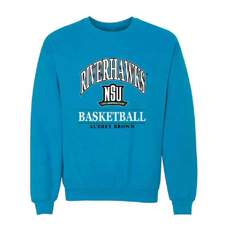 Northeastern State - NCAA Women's Basketball : Aubrey Brown - Classic Fashion Shersey Crewneck Sweatshirt Hoodie with Ribbed Cuffs Snug Fit Comfort Northeastern State - NCAA Women's Basketball : Aubrey Brown - Classic Fashion Shersey Crewneck Sweatshirt Hoodie with Ribbed Cuffs Snug Fit Comfort