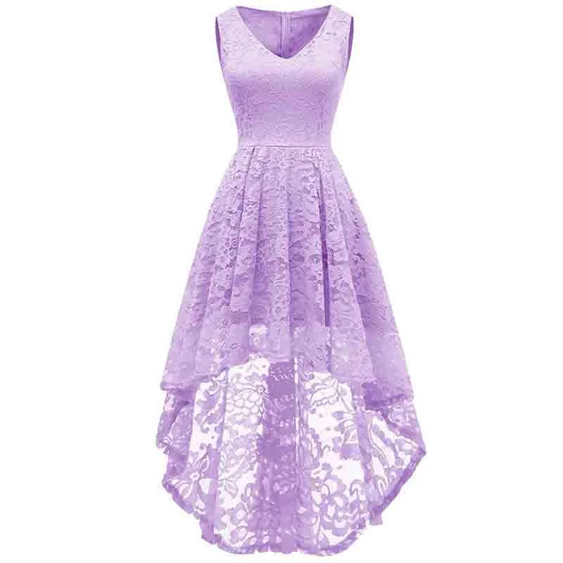 Women's Sleeveless Hi-Lo Lace Formal Dress Cocktail Party Dress Custom Size Tunics Handmade artisanal Women's Sleeveless Hi-Lo Lace Formal Dress Cocktail Party Dress Custom Size Tunics Handmade artisanal