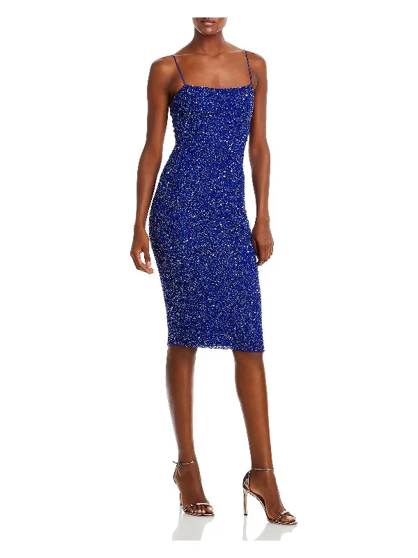 Prim Womens Sequined Midi Cocktail and Party Dress Tunics Seasonal trendy