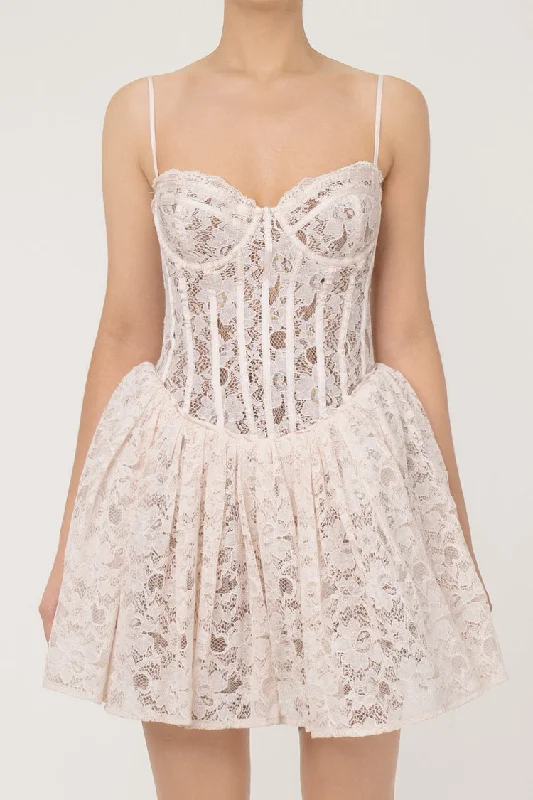 Vintage Bustier Corset Drop Waist Tulle Layer Lace Slip Party Mini Dress Comfortable Casual Mini Dress Vintage Bustier Corset Drop Waist Tulle Layer Lace Slip Party Mini Dress Comfortable Casual Mini Dress
