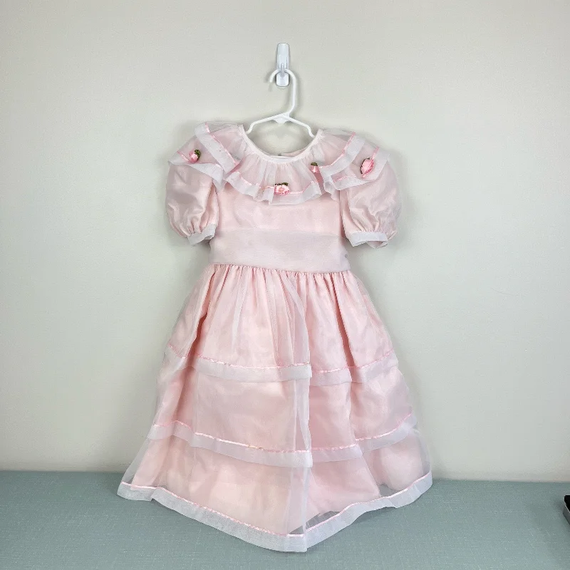 Vintage Sylvia Whyte Pink Party Dress 6 Tunics Designer luxury