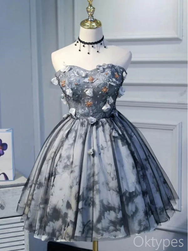 Luxurious A-Line Strapless Sexy Women Mini Dresses Homecoming Dresses, PDS0555 Casual High-Waist Mini Dress Luxurious A-Line Strapless Sexy Women Mini Dresses Homecoming Dresses, PDS0555 Casual High-Waist Mini Dress