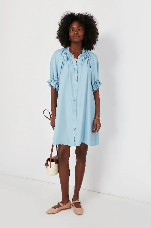 Cerulean Blue Kai Dress Tunics Gym athletic