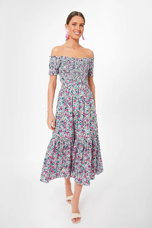 Floral Smocked Talia Dress Tunics Cozy comfortable