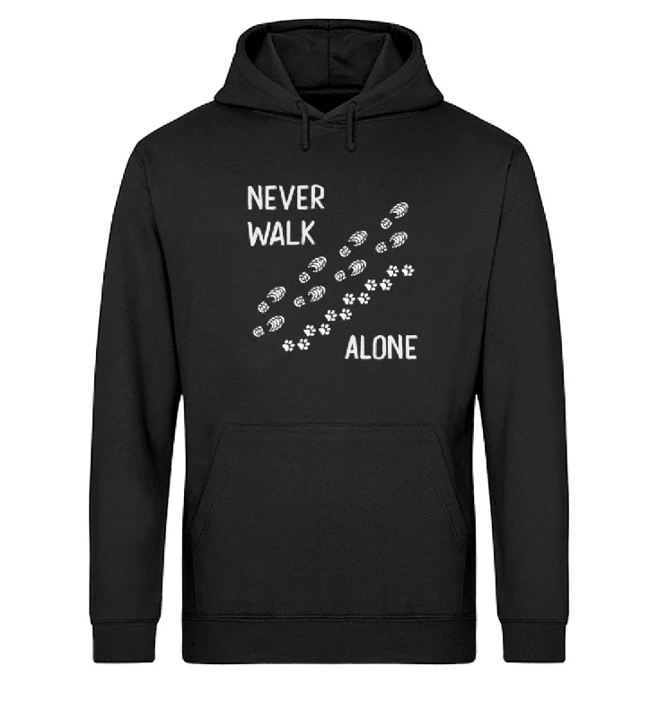 Never walk alone - Unisex Organic Hoodie Hoodie with Fur Luxurious Winter