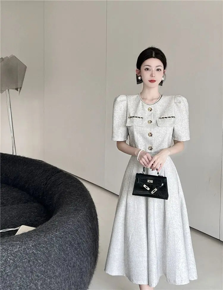 Zjkrl - Elegant Long Dress Set Women Korean Fashion Vintage Office Lady Chic Formal Occasion Dress Casual Slim Evening Party Dress New Tunics New arrival Zjkrl - Elegant Long Dress Set Women Korean Fashion Vintage Office Lady Chic Formal Occasion Dress Casual Slim Evening Party Dress New Tunics New arrival