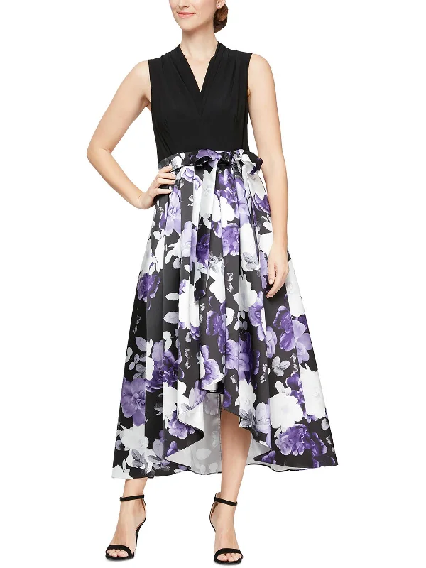 Womens Belted Hi Low Cocktail and Party Dress Tunics Favorite customer