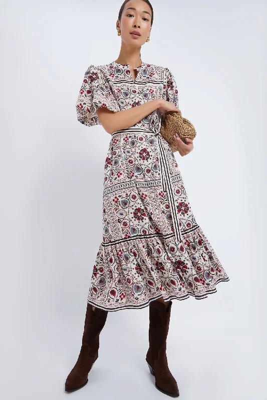 Patchwork Floral Lewis Dress Tunics Sophisticated sleek