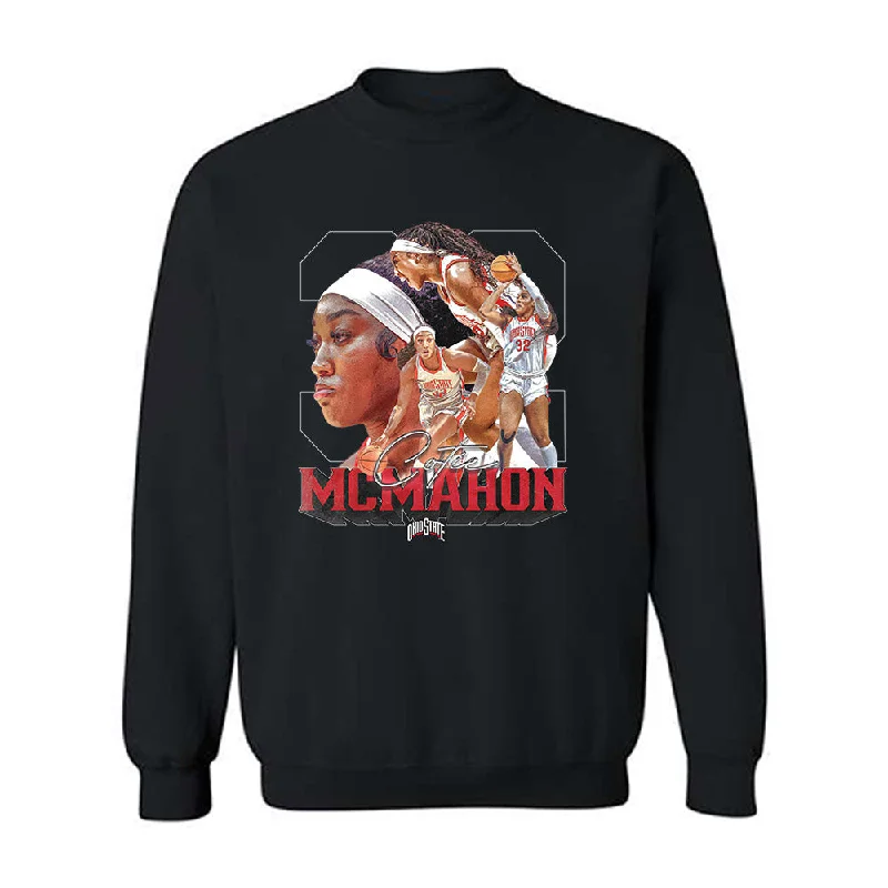 Ohio State - NCAA Women's Basketball : Cotie McMahon - Player Collage Crewneck Sweatshirt Hoodie with Hidden Zipper Minimalist Clean Ohio State - NCAA Women's Basketball : Cotie McMahon - Player Collage Crewneck Sweatshirt Hoodie with Hidden Zipper Minimalist Clean