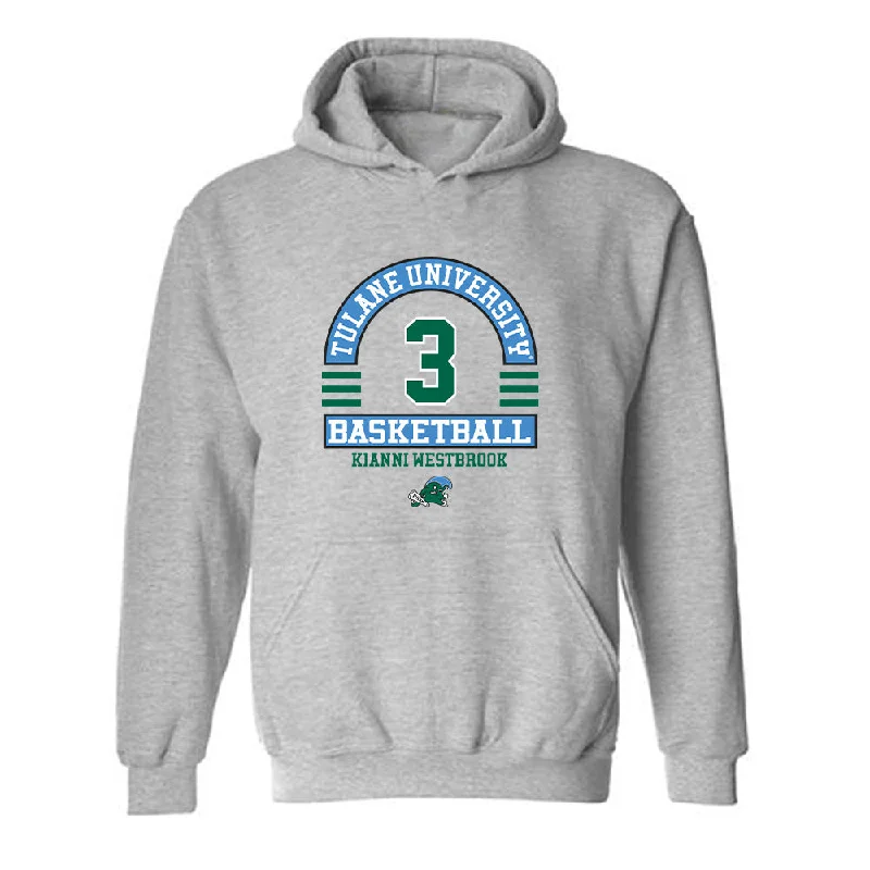 Tulane - NCAA Women's Basketball : Kianni Westbrook - Classic Fashion Shersey Hooded Sweatshirt Hooded Sweatshirt Casual Wear Street Style Tulane - NCAA Women's Basketball : Kianni Westbrook - Classic Fashion Shersey Hooded Sweatshirt Hooded Sweatshirt Casual Wear Street Style