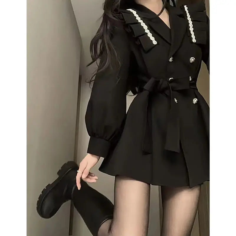Black mini dress