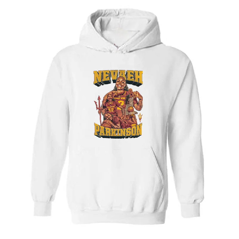 Arizona State - NCAA Women's Basketball : Nevaeh Parkinson - Player Collage Hooded Sweatshirt Cotton Hoodie Fleece Lining Warmth Arizona State - NCAA Women's Basketball : Nevaeh Parkinson - Player Collage Hooded Sweatshirt Cotton Hoodie Fleece Lining Warmth