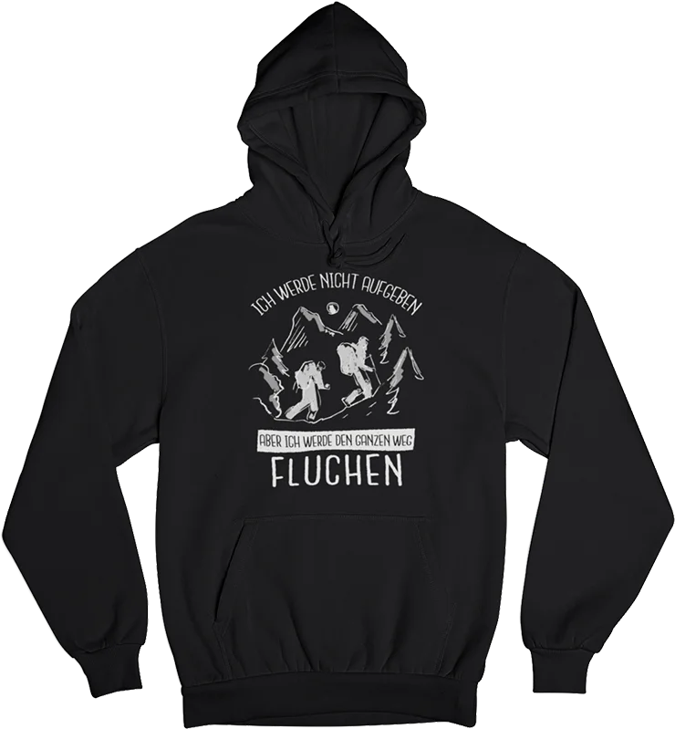 Ich werde nicht aufgeben - Unisex Organic Hoodie Hoodie with Contrast Stitching Detailed Premium Ich werde nicht aufgeben - Unisex Organic Hoodie Hoodie with Contrast Stitching Detailed Premium