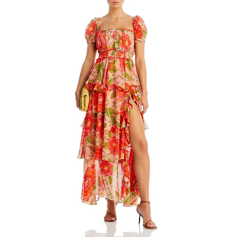 Womens Tiered Viscose Sheath Dress Tunics Top rated