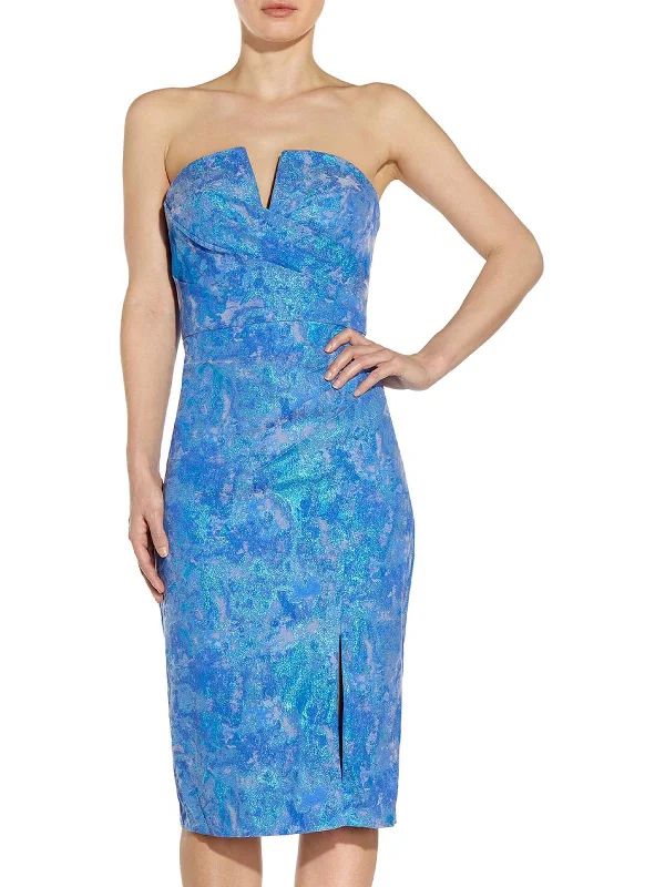 Womens Metallic Short Cocktail and Party Dress Tunics Polka dots