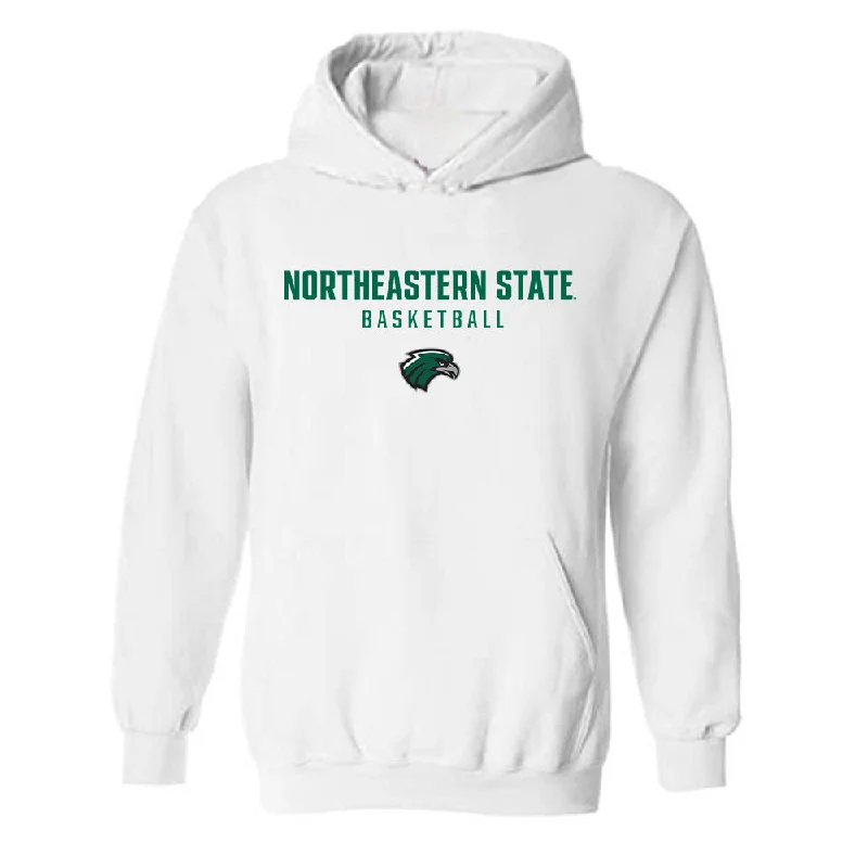Northeastern State - NCAA Women's Basketball : Brennan Kirchhoff - Classic Shersey Hooded Sweatshirt Hoodie with Hem Detail Decorative Unique Northeastern State - NCAA Women's Basketball : Brennan Kirchhoff - Classic Shersey Hooded Sweatshirt Hoodie with Hem Detail Decorative Unique