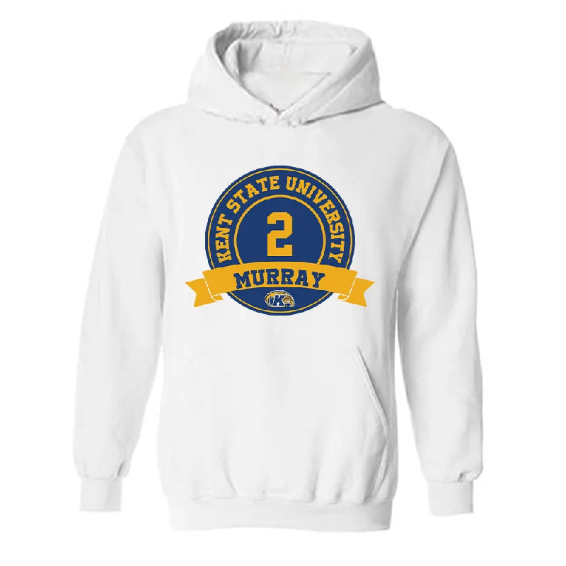 Kent State - NCAA Women's Basketball : Meghan Murray - Classic Fashion Shersey Hooded Sweatshirt Hoodie with Hem Fringe Bohemian Relaxed Kent State - NCAA Women's Basketball : Meghan Murray - Classic Fashion Shersey Hooded Sweatshirt Hoodie with Hem Fringe Bohemian Relaxed