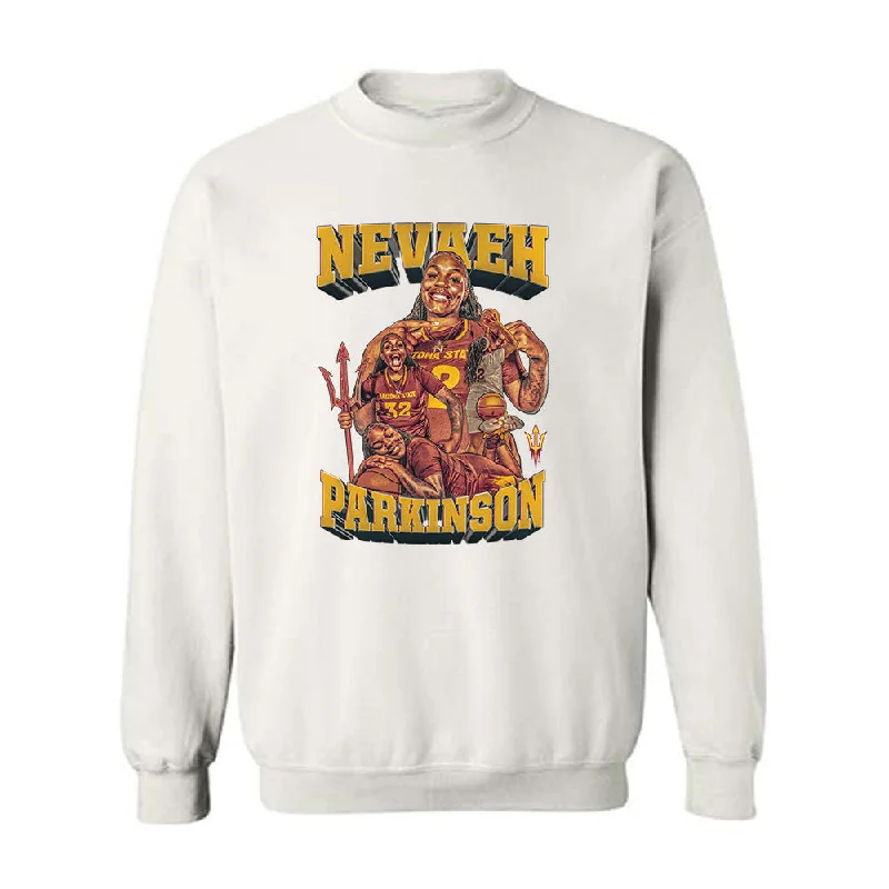 Arizona State - NCAA Women's Basketball : Nevaeh Parkinson - Player Collage Crewneck Sweatshirt Oversized Hoodie Comfort Casual Arizona State - NCAA Women's Basketball : Nevaeh Parkinson - Player Collage Crewneck Sweatshirt Oversized Hoodie Comfort Casual