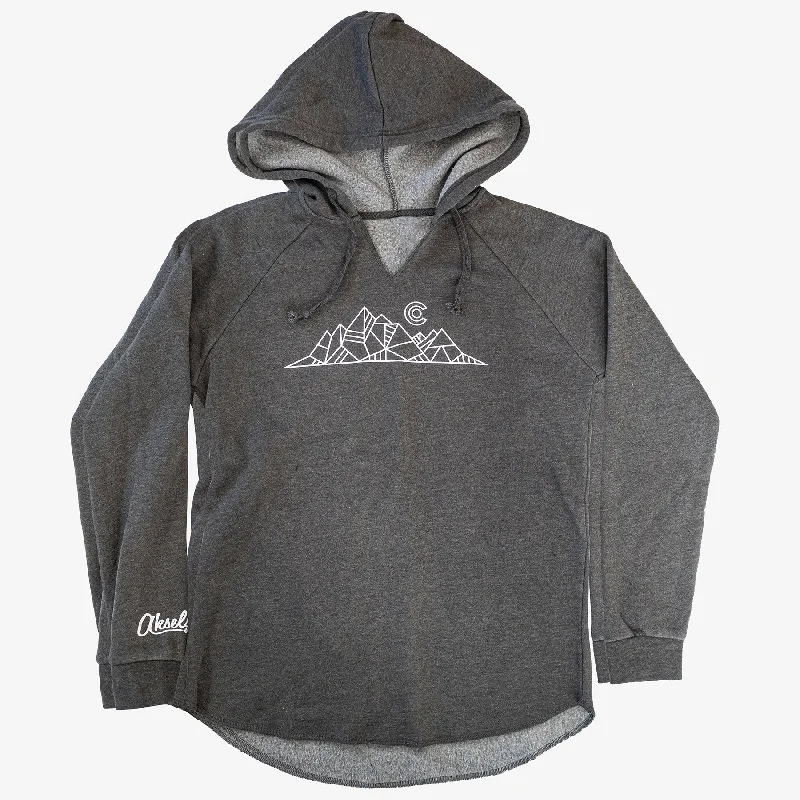 Women's Geometric Colorado Hoodie Hoodie with Front Slit Layering Stylish