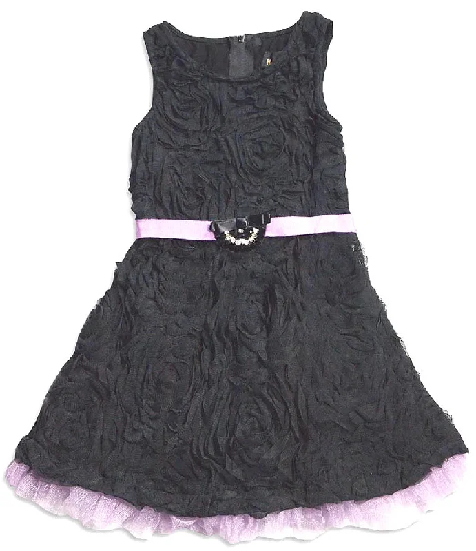 Hannah Banana by Sara Sara Sleeveless Rose and Crinolin Party Dress Tunics Practical easy-care Hannah Banana by Sara Sara Sleeveless Rose and Crinolin Party Dress Tunics Practical easy-care