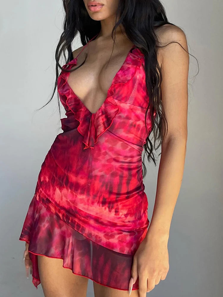 New Halter Neck Printed Dress For Women Hollow Backless Sexy Irregular Female Chiffon Folds Fungus Mini Dress Fashion Cozy Cotton Mini Dress New Halter Neck Printed Dress For Women Hollow Backless Sexy Irregular Female Chiffon Folds Fungus Mini Dress Fashion Cozy Cotton Mini Dress